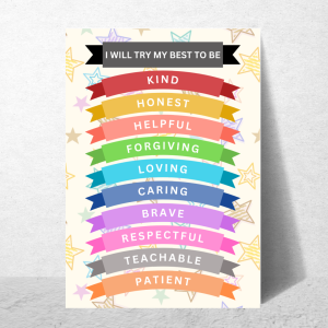 Children's Motivational Poster | Personal Development